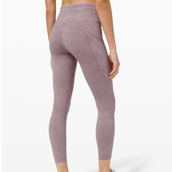 Lululemon Fast Free Tight 26" Ice Dye Ice Wash Violet Verbena Leggings Size 6 - Picture 2 of 7